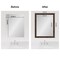 Amanti Art Mirror Makeover Bathroom Mirror Frame Border Kit - Fully Assembled Peel and Stick Frame - Mirror NOT Included - Wildwood Brown Narrow Trim